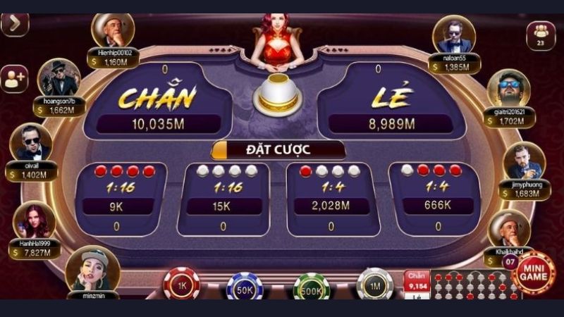 Các cửa cược trên bàn chơi xóc đĩa 3D